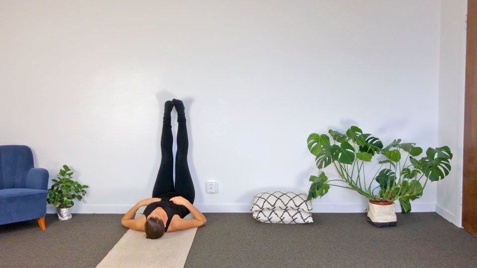 Tutorial: Legs-up-the-wall pose